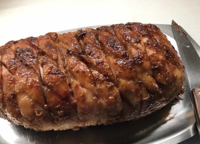 Glazed ham