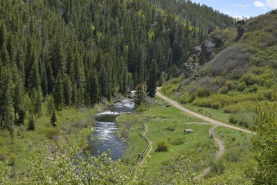 'Tailwater' area of Stagecoach Reservoir