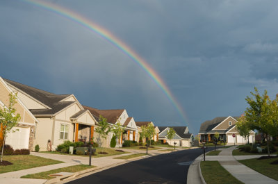 Rainbow over Oatgrass Court