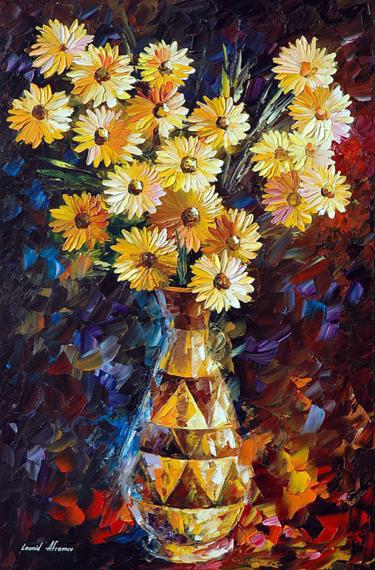 SOUL INSPIRATION  PALETTE KNIFE Oil Painting On Canvas By Leonid Afremov