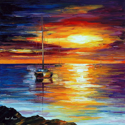CALM SEA — oil painting on canvas