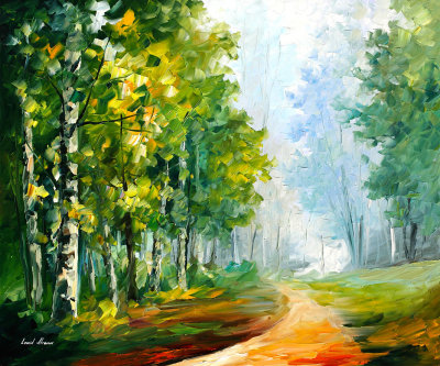 SUMMER FOREST  oil painting on canvas