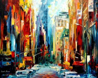 NEW YORK EARLY MORNING  oil painting on canvas