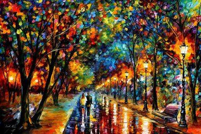 WHEN DREAMS COME TRUE  PALETTE KNIFE Oil Painting On Canvas By Leonid Afremov
