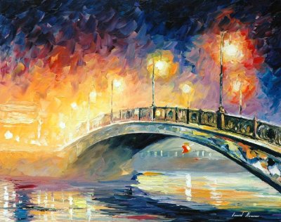 BRIDGE  oil painting on canvas
