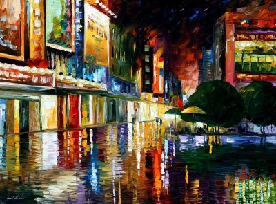 MOVIE THEATRE  oil painting on canvas