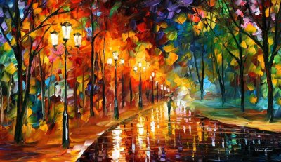 ALLEY OF THE MEMORIES  oil painting on canvas