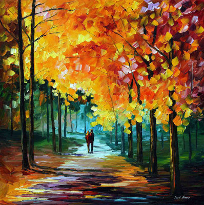 AUTUMN COLORS - 34X34  oil painting on canvas