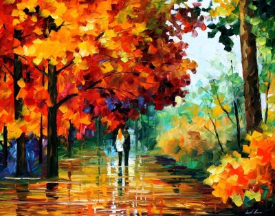 AUTUMN DATE  oil painting on canvas