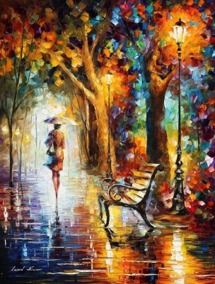 THE END OF PATIENCE  PALETTE KNIFE Oil Painting On Canvas By Leonid Afremov