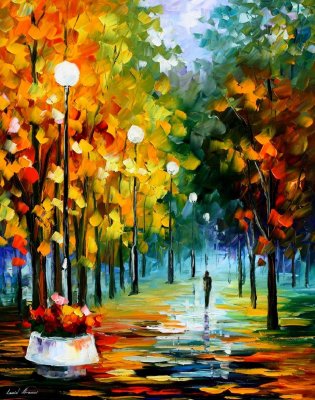 AUTUMN PARK  oil painting on canvas