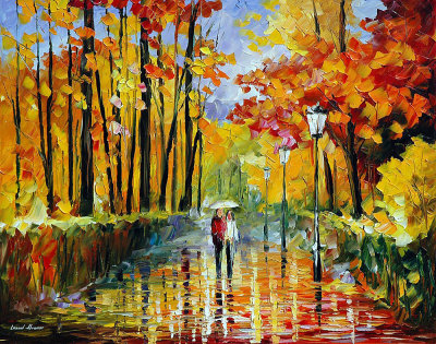 AUTUMN RAIN  oil painting on canvas