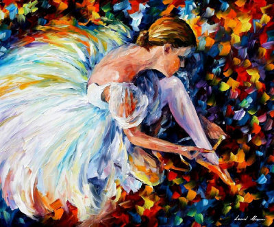 BALLERINA  oil painting on canvas