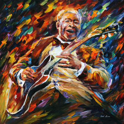 BB KING BLUES  oil painting on canvas