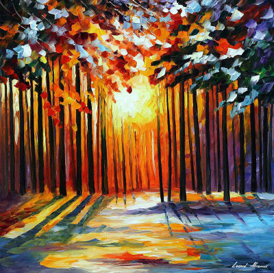 BEAUTIFUL SUN OF JANUARY  oil painting on canvas