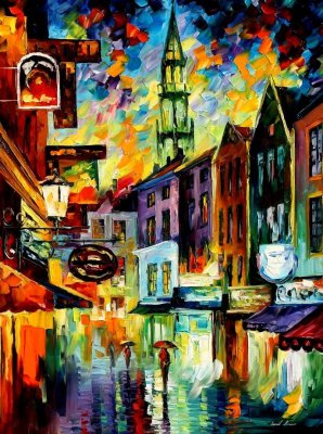 BELGIUM BRUSSELS  oil painting on canvas