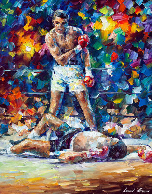 Boxer  oil painting on canvas