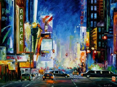 BROADWAY  oil painting on canvas