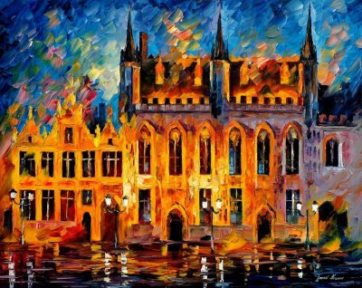 BRUGES  oil painting on canvas