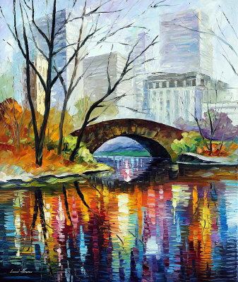 CENTRAL PARK - NEW YORK 79x40 (200cm x 100cm)  oil painting on canvas