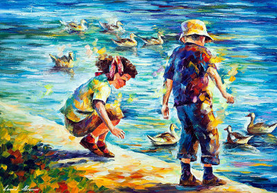 CHILDHOOD  oil painting on canvas