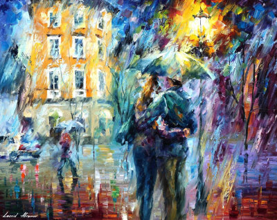 CITY RAIN  oil painting on canvas