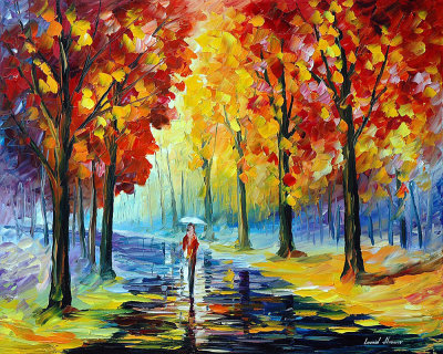 FALL ROMANCE  oil painting on canvas