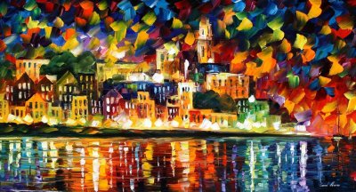 FIESTA IN THE HARBOR  oil painting on canvas