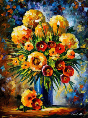 FLOWERS OF HAPPINESS  oil painting on canvas