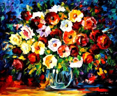 FLOWERS OF LOVE  oil painting on canvas