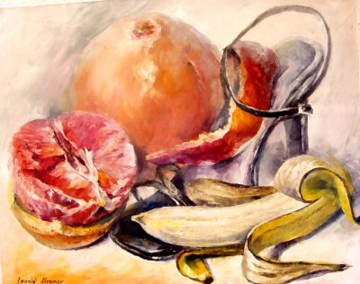 FRUIT COCKTAIL  oil painting on canvas