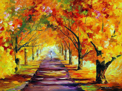 GOLD FALL  oil painting on canvas