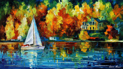 HOUSE OF THE LAKE  oil painting on canvas