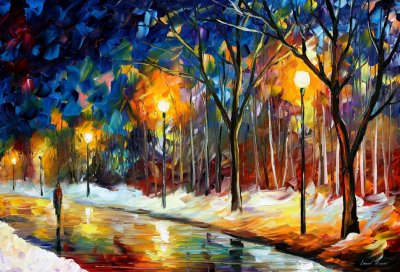 ICE PATH  oil painting on canvas