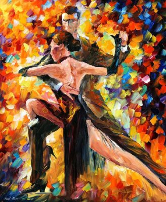 IMPETUOUS TANGO  oil painting on canvas