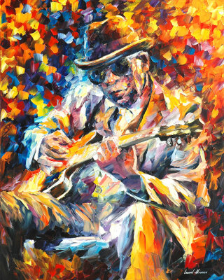 JOHN LEE HOOKER  oil painting on canvas