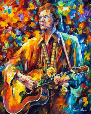 JOHNNY CASH MUSIC  oil painting on canvas