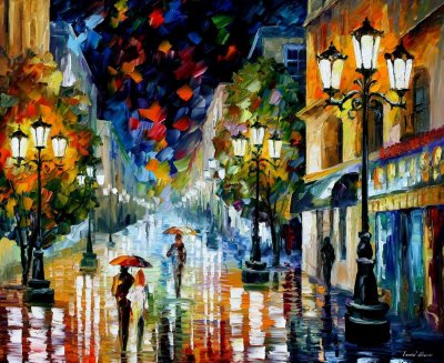 LIGHT THROUGH THE RAIN  oil painting on canvas