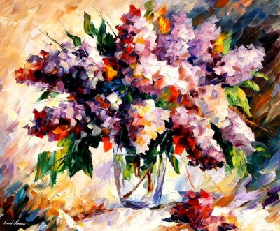 LILAC - MORNING MOOD  oil painting on canvas