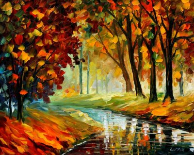LITTLE STREAM  oil painting on canvas