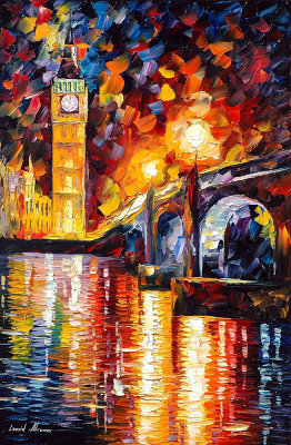 LONDON  oil painting on canvas