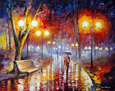 LONELINESS IN THE FOG  oil painting on canvas