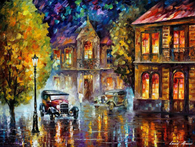 Los Angeles 1930  PALETTE KNIFE Oil Painting On Canvas By Leonid Afremov