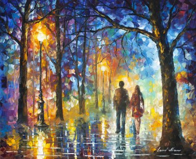 LOVE IS IN THE AIR  oil painting on canvas