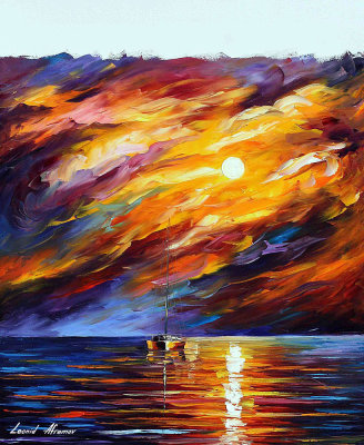 MOVING SUN  oil painting on canvas