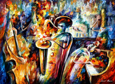 MUSICIANS  oil painting on canvas