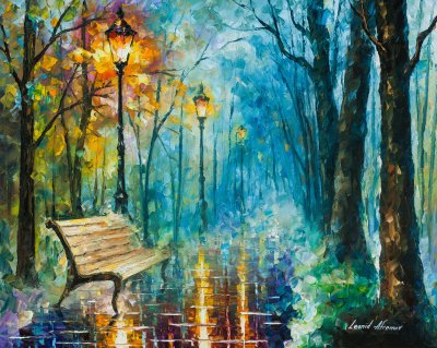 NIGHT OF INSPIRATION  oil painting on canvas