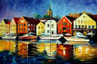 NORTHERN HARBOR  oil painting on canvas