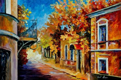 OLD BALCONY oil painting on canvas