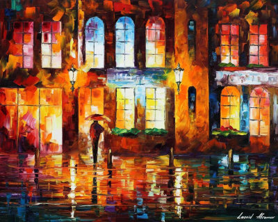 NIGHT CITY  oil painting on canvas
